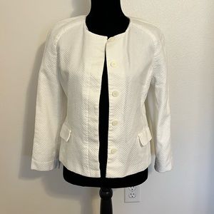 Liz Claiborne White Button Blazer, size M